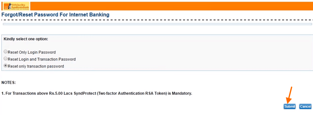 How To Reset Login And Transaction Password In Pnb