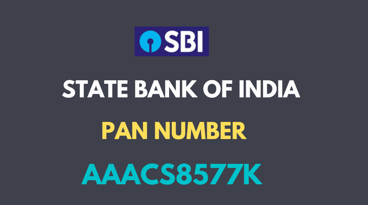 SBI PAN Number For Home Loan Declaration