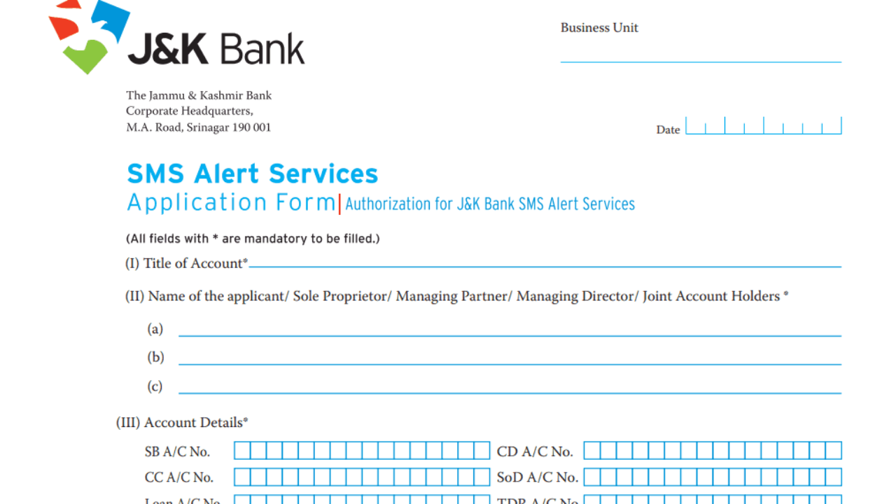 How To Register Change Mobile Number In Jammu And Kashmir Bank