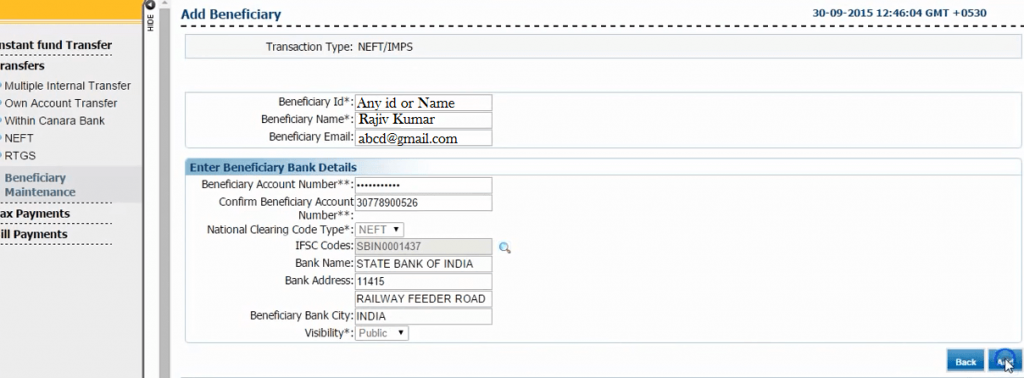 how-to-add-beneficiary-in-canara-bank-netbanking-moneypip