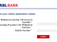 rbl credit card status online