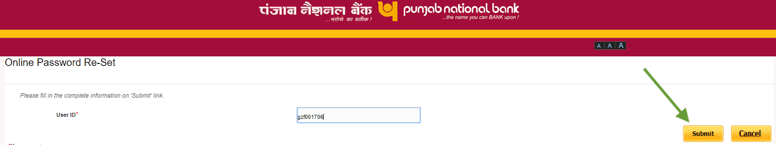 How To Reset Login And Transaction Password In Pnb