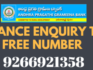 Andhra Pragathi Grameena Bank Balance Enquiry Toll Free Number