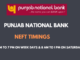 Neft Timings in PNB