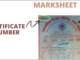 Certificate Number in Marksheet