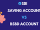 saving account vs bsbd account
