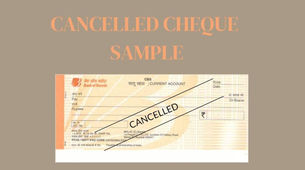 How To Make A Cancelled Cheque 5062