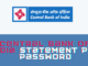 Central Bank of India Statement PDF Password
