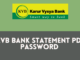Open KVB Bank Statement PDF Password