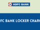 HDFC Bank Locker Charges