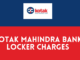 Kotak Mahindra Bank Locker Rent Charges