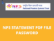 NPS Statement PDF Password