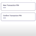 enter new transaction Pin in Vyom App