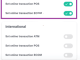 how to enable debit card for online transaction bob