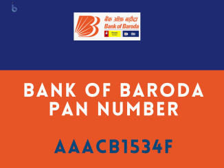 bank of baroda pan number