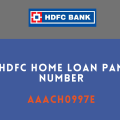 HDFC Home Loan PAN Number