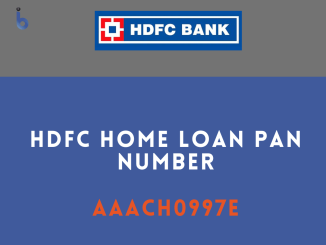 HDFC Home Loan PAN Number